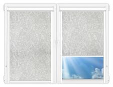 Кассетные рулонные шторы UNI Прованс белый цена. Купить в «Мастерская Жалюзи»